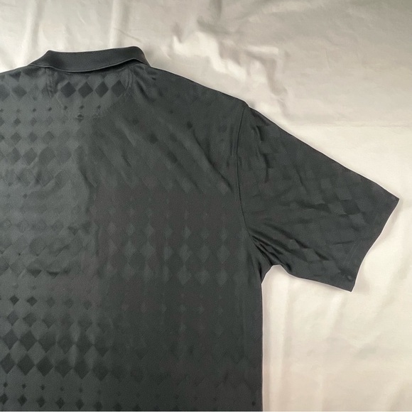 (brand unknown) Playdry -XL -Men’s Golf Shirt -Polo - Black with Diamond Texture - Picture 5 of 14